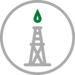 Icon depicting an oil rig
